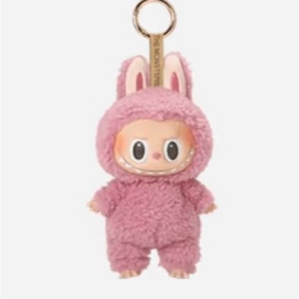 Adorable Pink Bunny Plush Doll Keychain